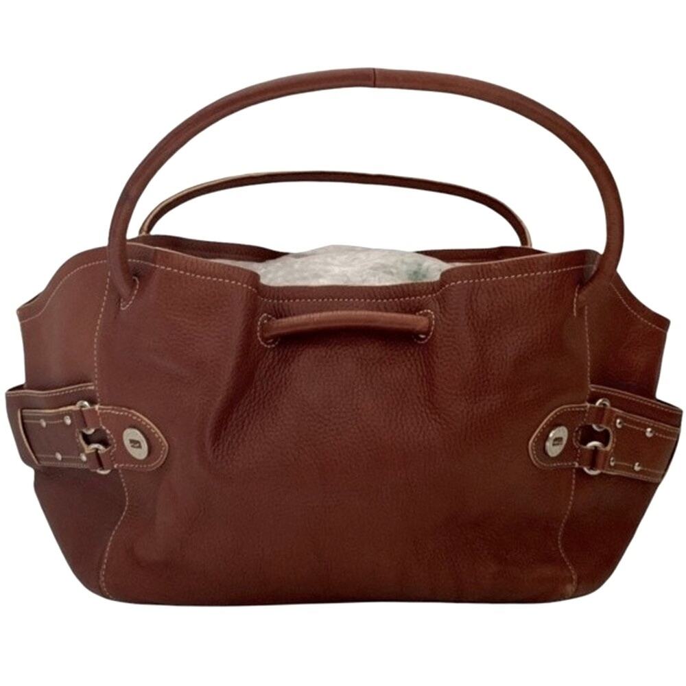 Cole Haan village scrunch expandable tote shoulder bag rare